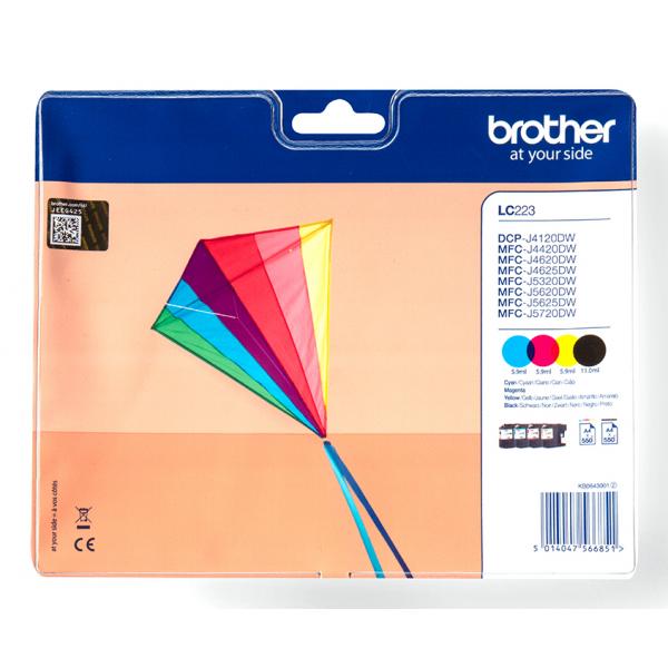Brother Lc223 Value Pack B-C-M-Y