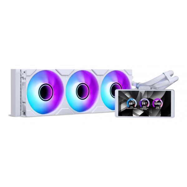Phanteks Glacier One 360m25 Lcd Processore Raffreddatore Di Liquidi Tutto In Uno 12 Cm Bianco 1 Pz (phanteks Glacier One 360 M25 Lcd White Rgb All in