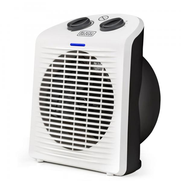 Black+decker Fan Heater 2in1 White