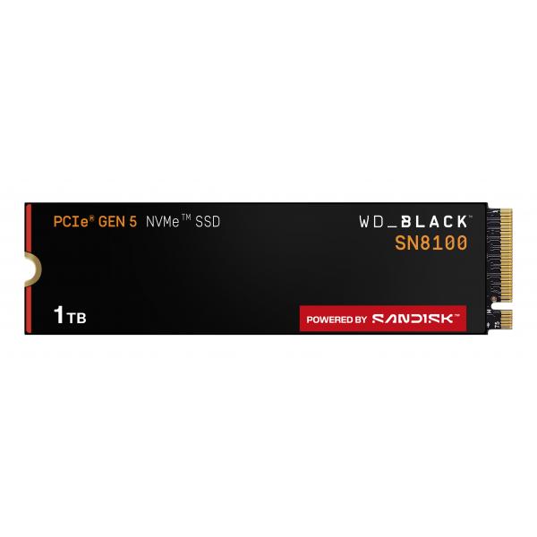 Sandisk Black Wd_black Sn8100 Nvme 1 Tb M.2 Pci Express 5.0 Tlc 3d Nand (wd Black Sn8100 1tb Ssd - Gen 5 M.2 2280)