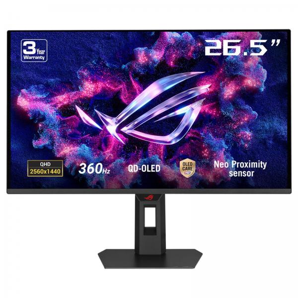 Asus Rog Strix Xg27aqdng - Oled Monitor - Gaming - 27 [26.5 Viewable] - 2560 X 1440 Qhd @ 360 Hz - 1000 Cd/mâ² - 1500000:1 - Displayhdr 400 True Blac