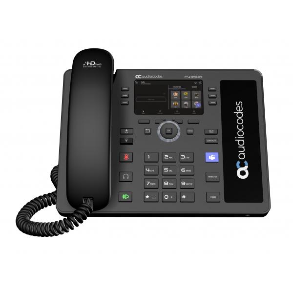 Audiocodes C435hd Telefono Ip Nero Lcd (teams C435hD-R IP-Phone Poe Gbe - With An External Power Supply Bl)