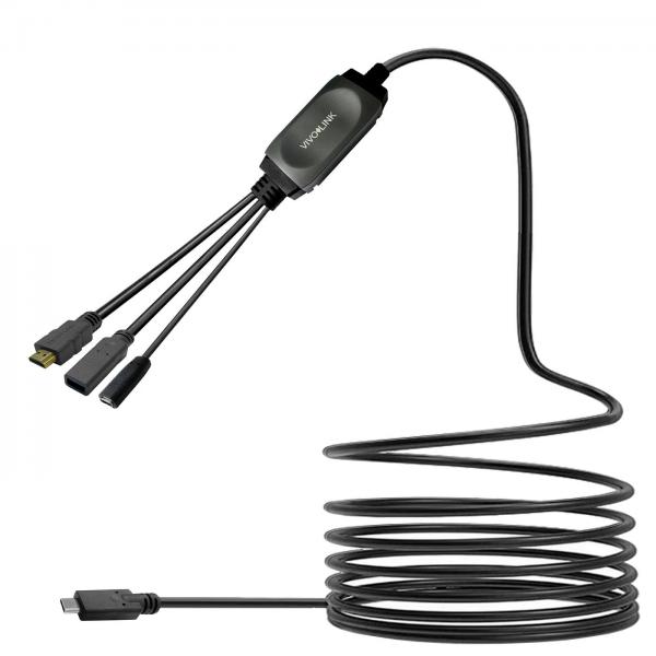 Vivolink Prousbchdmiusb3-5 Non Classificato (usB-C Hub Cable With Usb3.0 & - Charging 5m Black - Warranty: 144m)