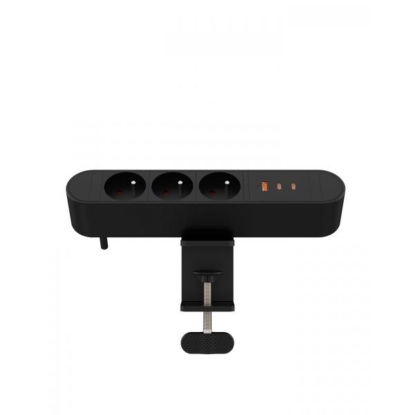 Microconnect MC-MdpS-Fr3-67w Non Classificato (multi Desktop Power Socket 3 - Ways French, 1 X UsB-A, 2 X - UsB-C, 67w, 1,8m - Warranty: 300m)