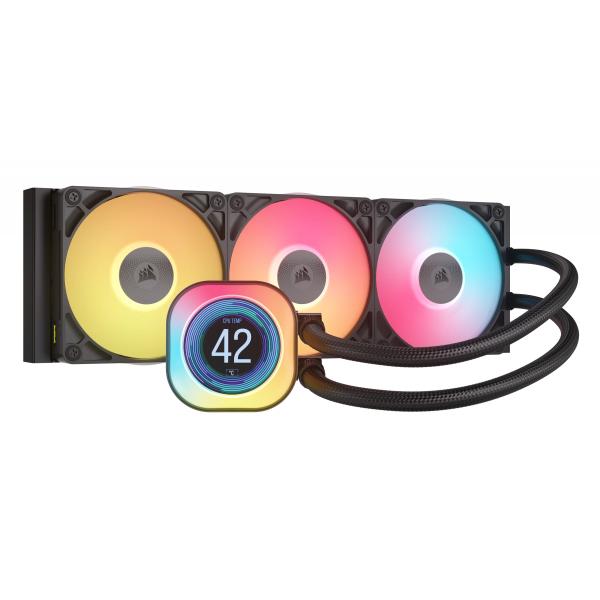 Corsair Icue Link Titan 360 Rx Lcd Processore Raffreddatore D'aria 12 Cm Nero 1 pz