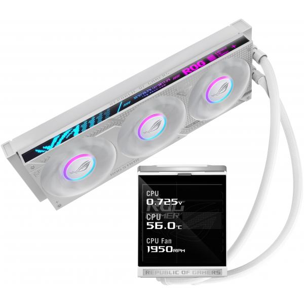 Asus Rog Strix Lc Iv 360 Argb Lcd White Edition Processore Kit Di Raffreddamento A Liquido 12 Cm Bianco (asus Rog Strix Lc Iv 360argb Lcd Wht)