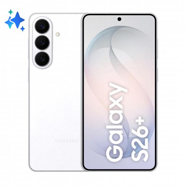 Samsung Galaxy S26+ 17 Cm [6.7] Doppia Sim Android 16.0 5g Usb TipO-C 12 Gb 256 Gb 4900 Mah Bianco (samsung S26+ 5g S947/ds 12/256gb White)