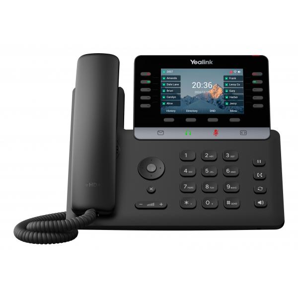 Yealink -SiP-T74u, IP-Telefon, Schwarz, Drahtgebundenes & Drahtloses Handgerät, Tisch/bank, 1000 Eintragungen, Yealink Device Management Platform