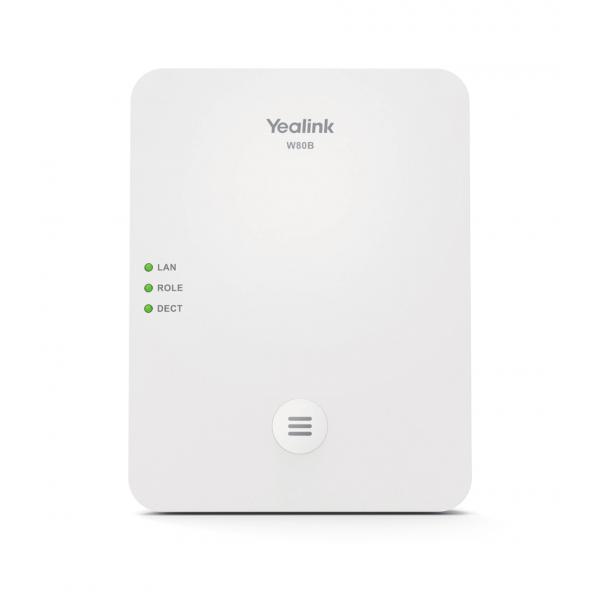 Yealink W80b, 1,8 - 1,9 Ghz, 300 M, Sntp/ntp, Vlan, Sip V1, Sip V2, Udp/tcp/tls, Dhcp, Https, ShA-256, Srtp, Ssl/tls, Ajb, Cng, G.726, G.729, Plc, va