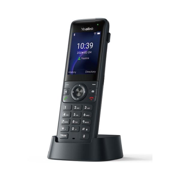 Yealink Ax83h - Schnurloses VoiP-Telefon - Mit BluetootH-Schnittstelle Mit Rufnummernanzeige/anklopffunktion - Ieee 802.11a/b/g/n/ac/ax (wI-Fi)