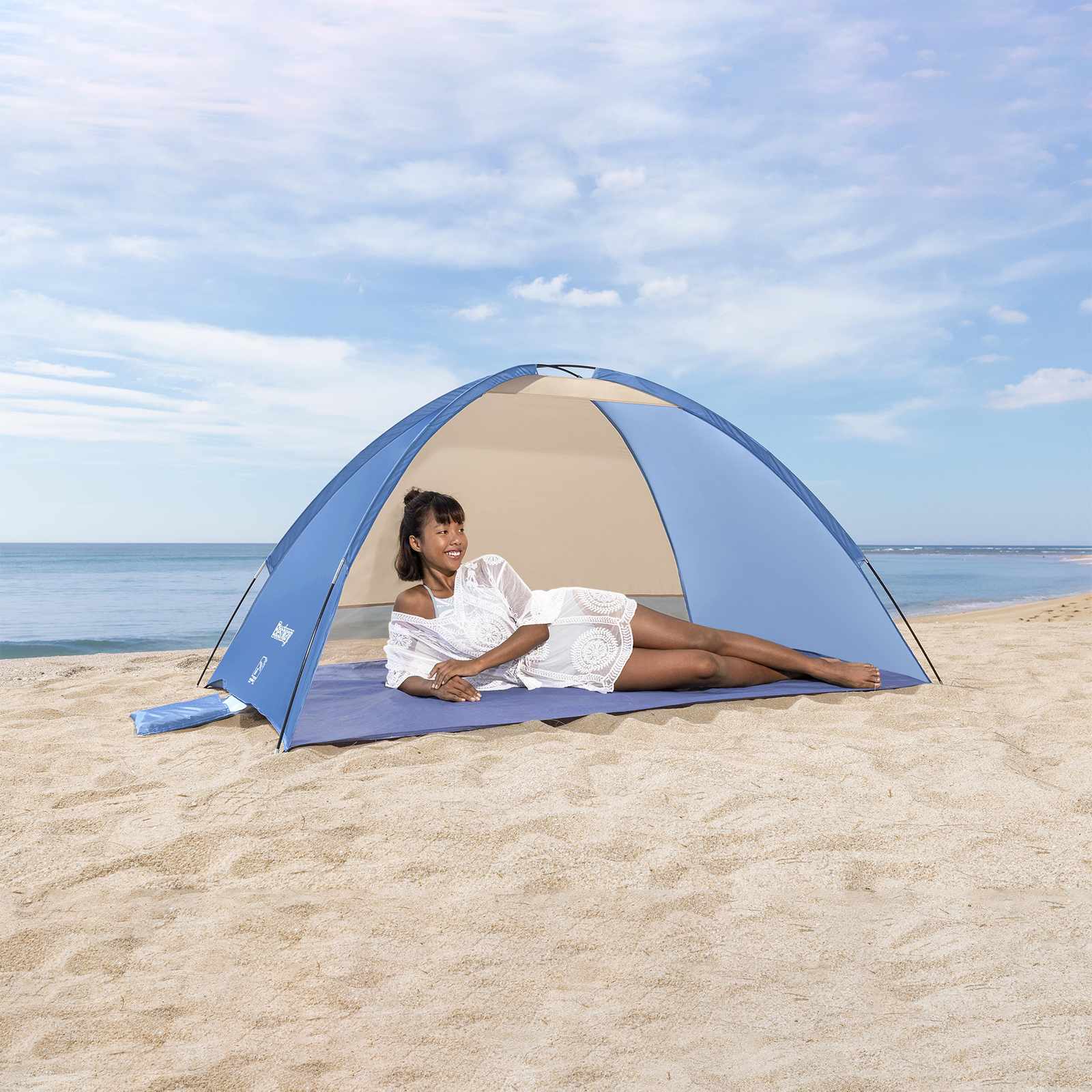 Bestway Strandgrond Tent Paars 2 X 1,2 X 0,95 M 190 T Polyester Stof