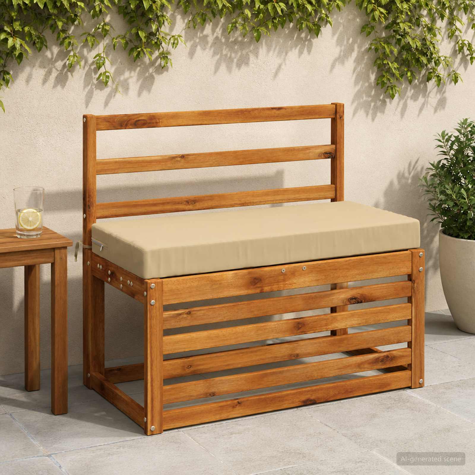2-Delige Bankkussens Soest 2 St 100% Polyester Beige