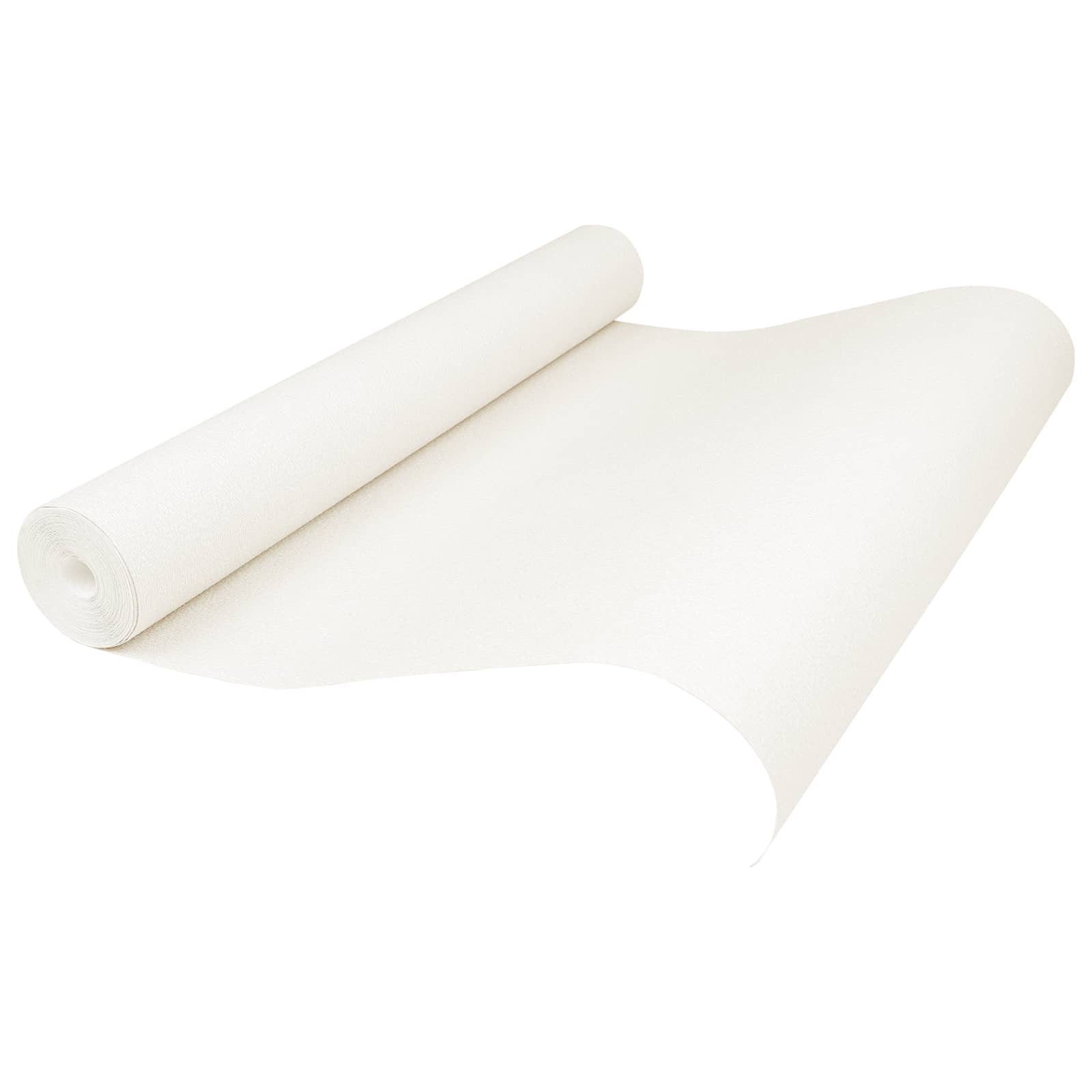 3d Vast Behang Gestreept Crèmewit 10 X 0,53 M NoN-Woven Stof