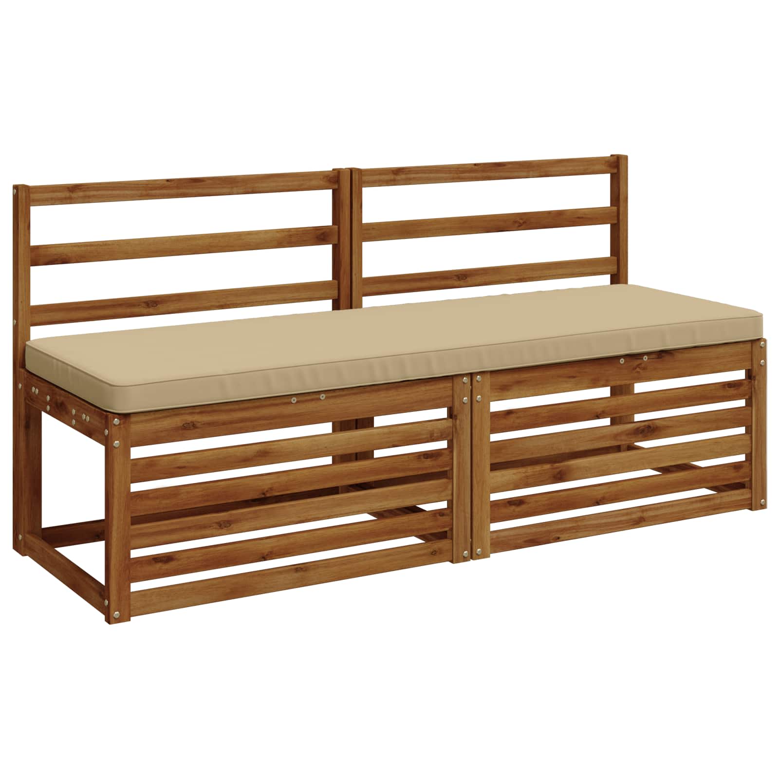 1-Delig Bankkussen Vught 100% Polyester Beige 150 X 50 X 5 cm - Image 3