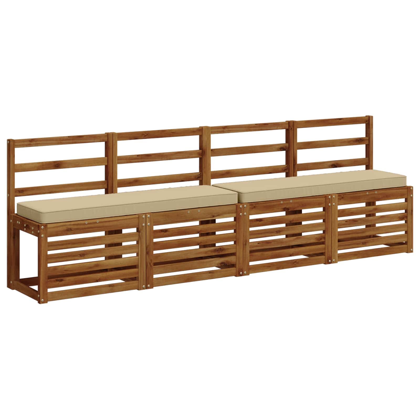 1-Delig Bankkussen Vught 100% Polyester Beige 110 X 30 X 5 cm - Image 3