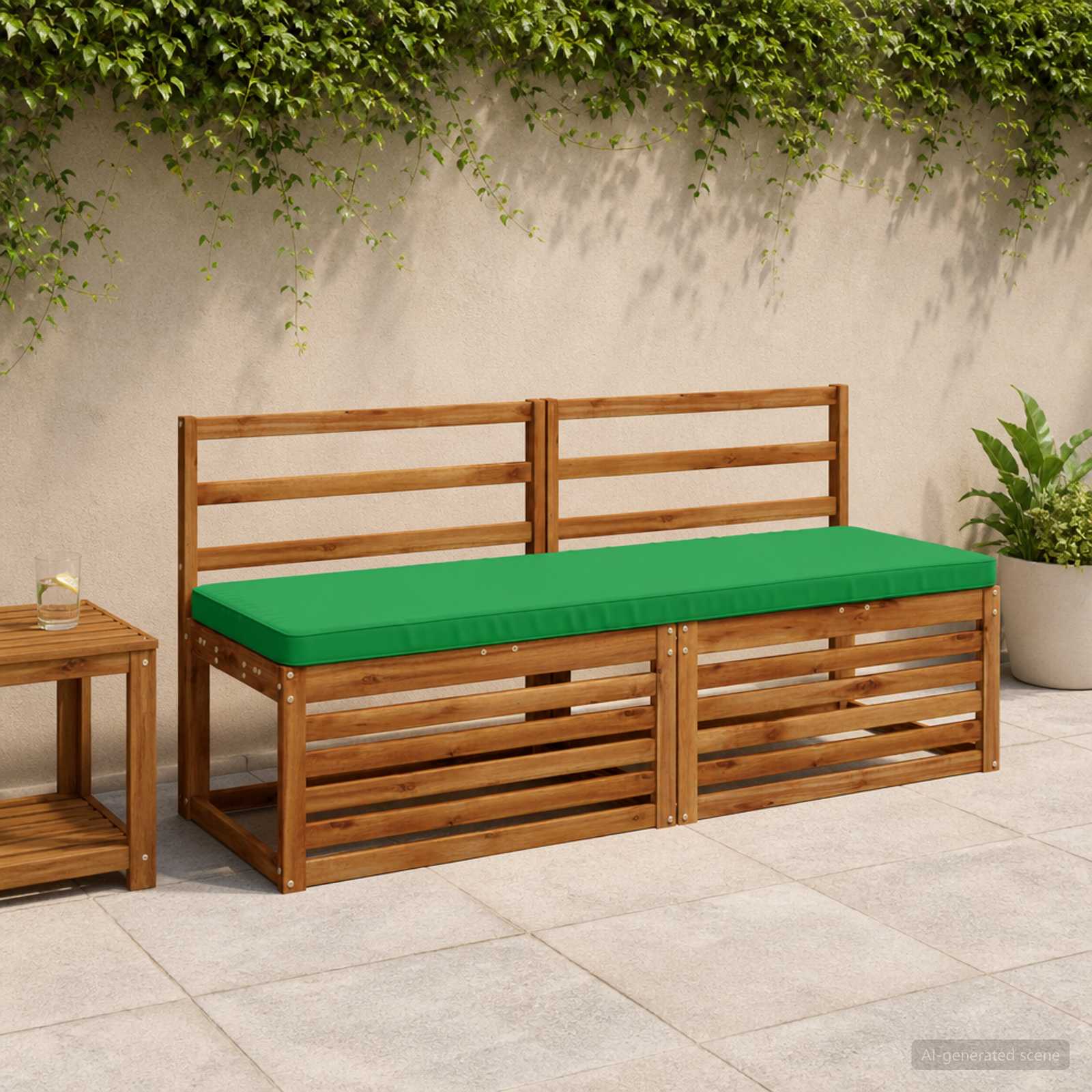 1-Delig Bankkussen Vught 100% Polyester Groen 140 X 50 X 5 cm