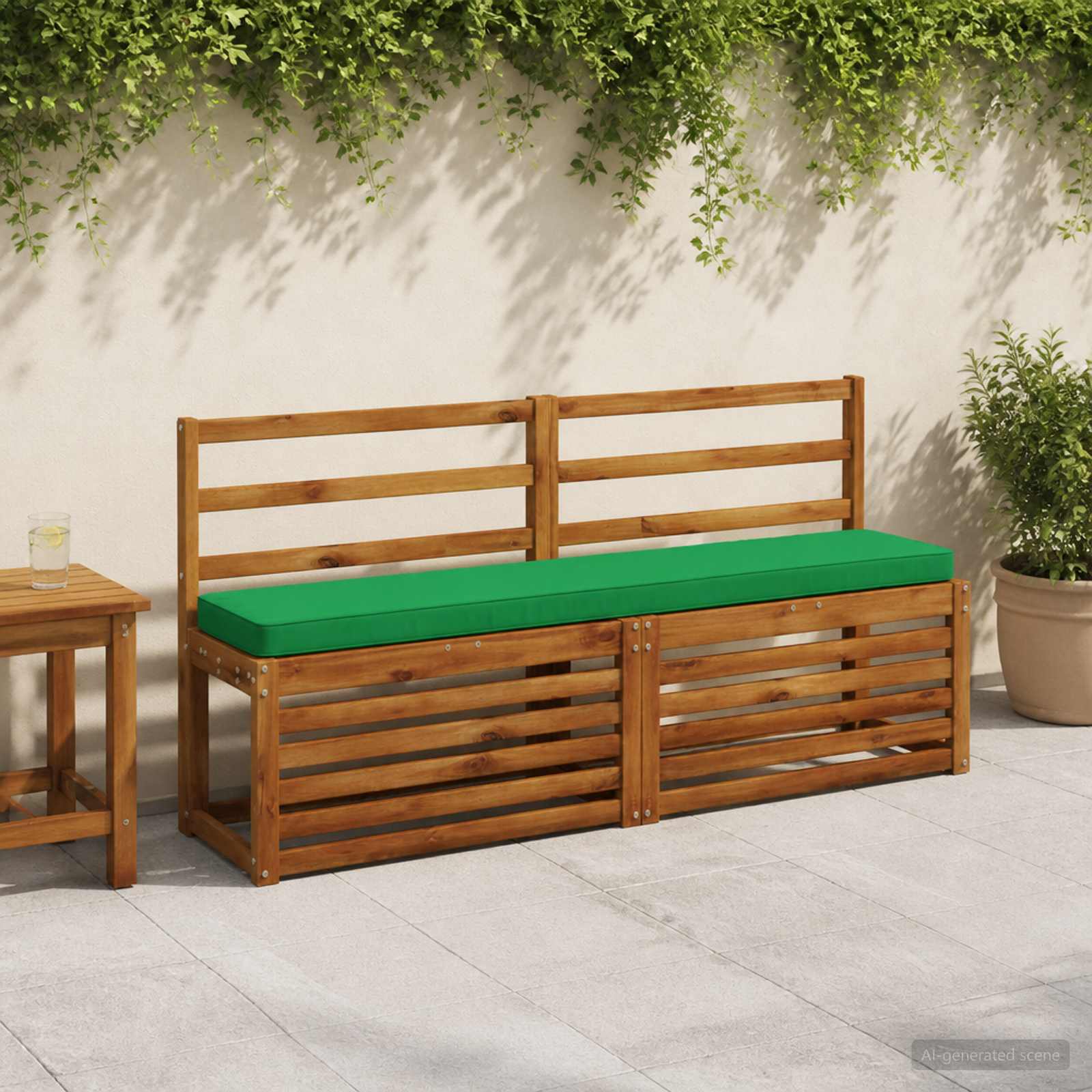 1-Delig Bankkussen Vught 100% Polyester Groen 150 X 30 X 5 cm