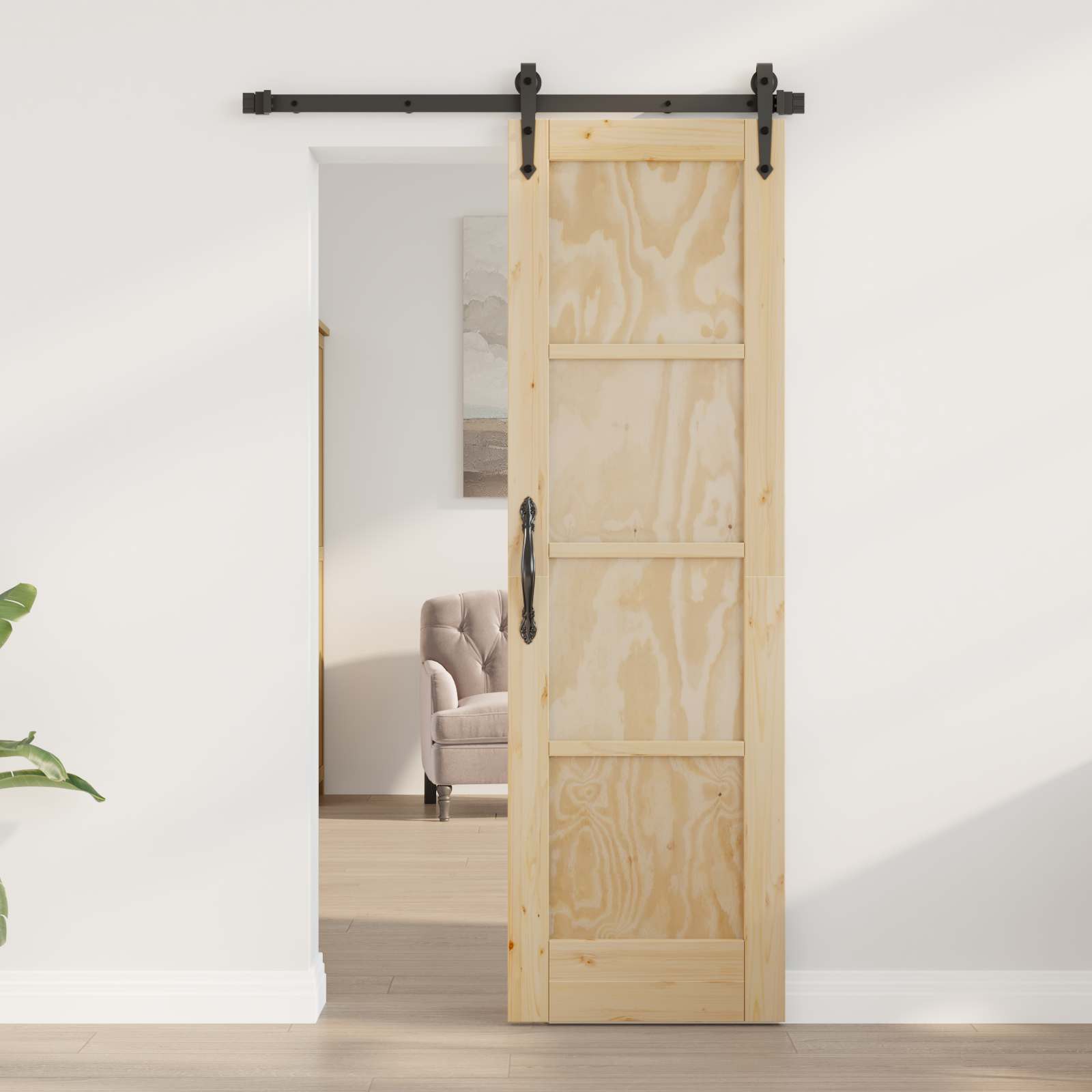 Binnendeur 61 X 198,5 Cm Multiplex Naturel