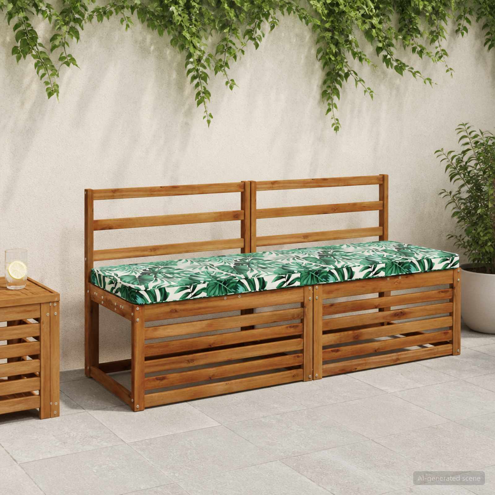 1-Delig Bankkussen Vught 100% Polyester Bladpatroon