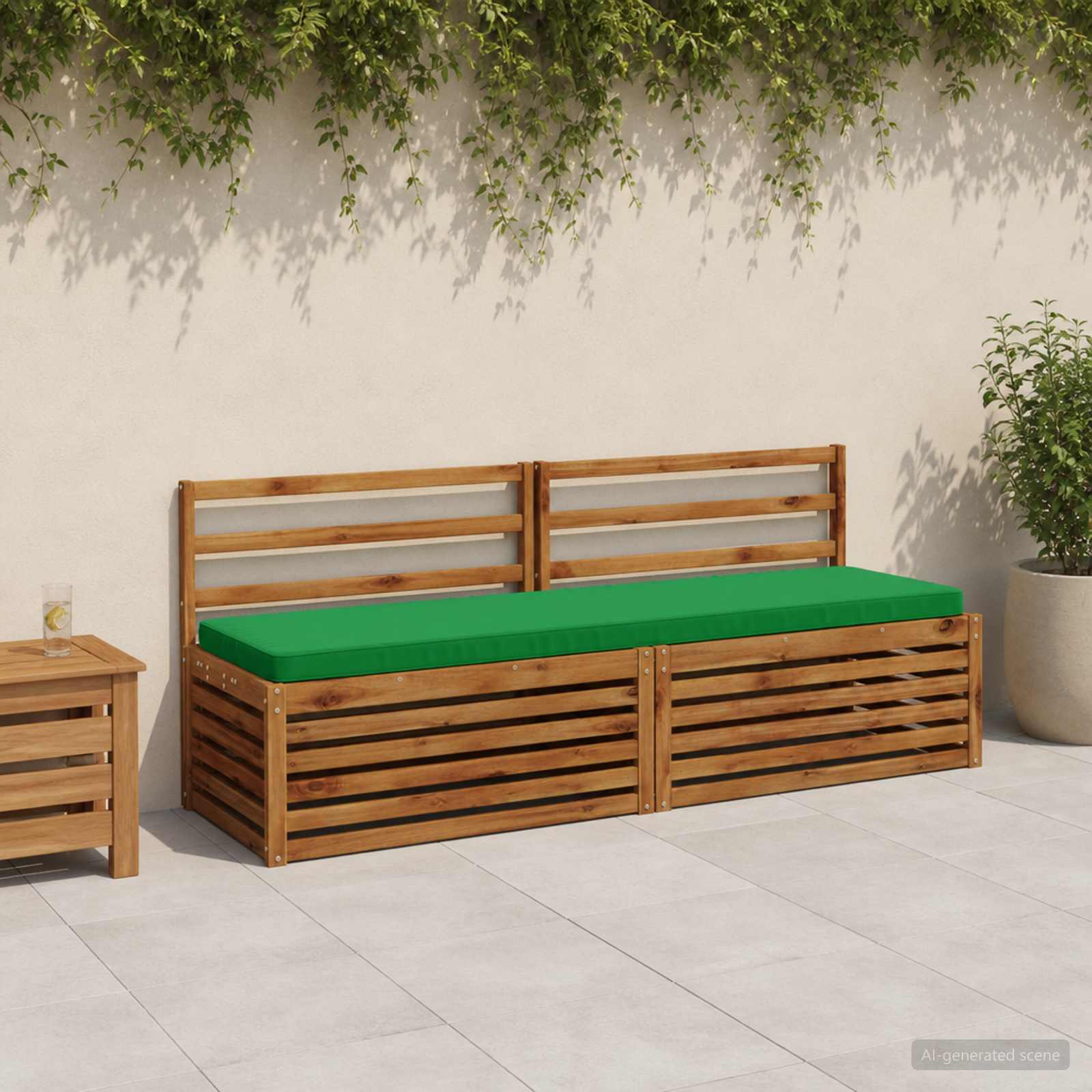 1-Delig Bankkussen Vught 100% Polyester Groen 180 X 50 X 5 cm