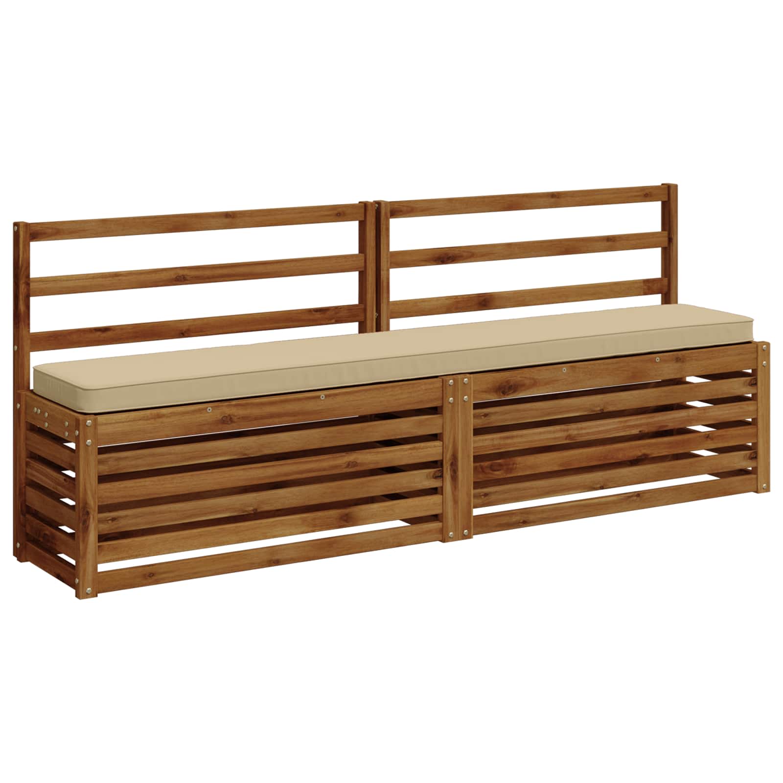 1-Delig Bankkussen Vught 100% Polyester Beige 180 X 30 X 5 cm - Image 3