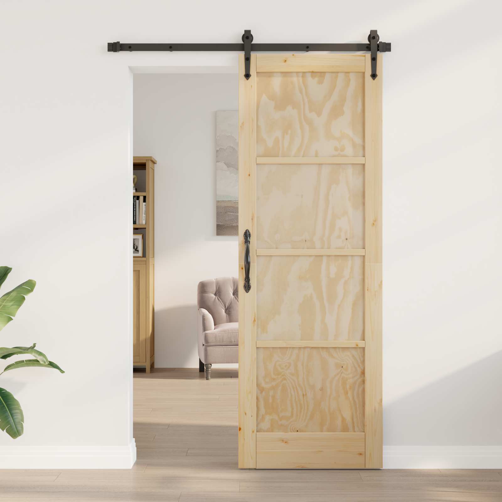 Binnendeur 73,5 X 211 Cm Multiplex Naturel