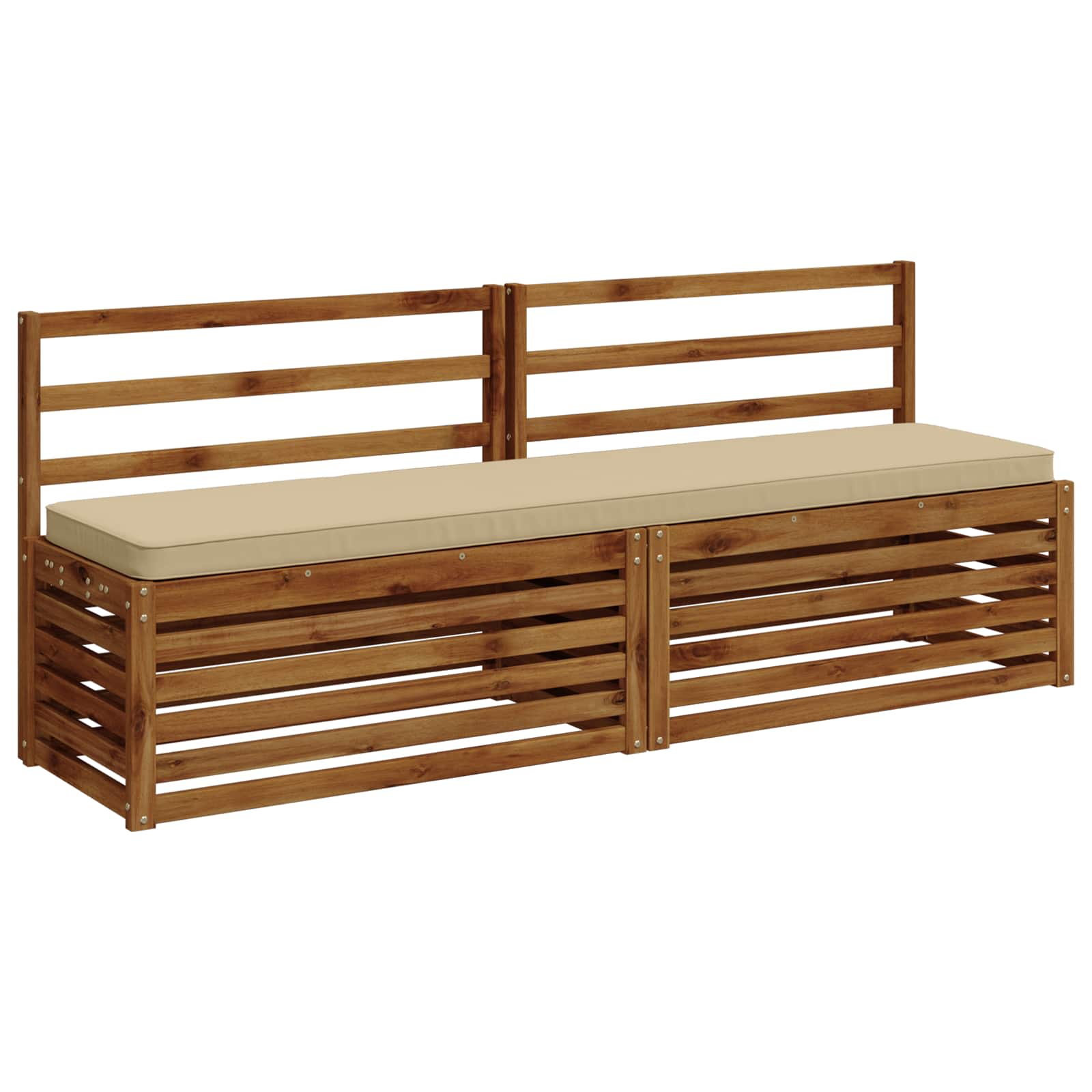 1-Delig Bankkussen Vught 100% Polyester Beige 200 X 40 X 5 cm - Image 3