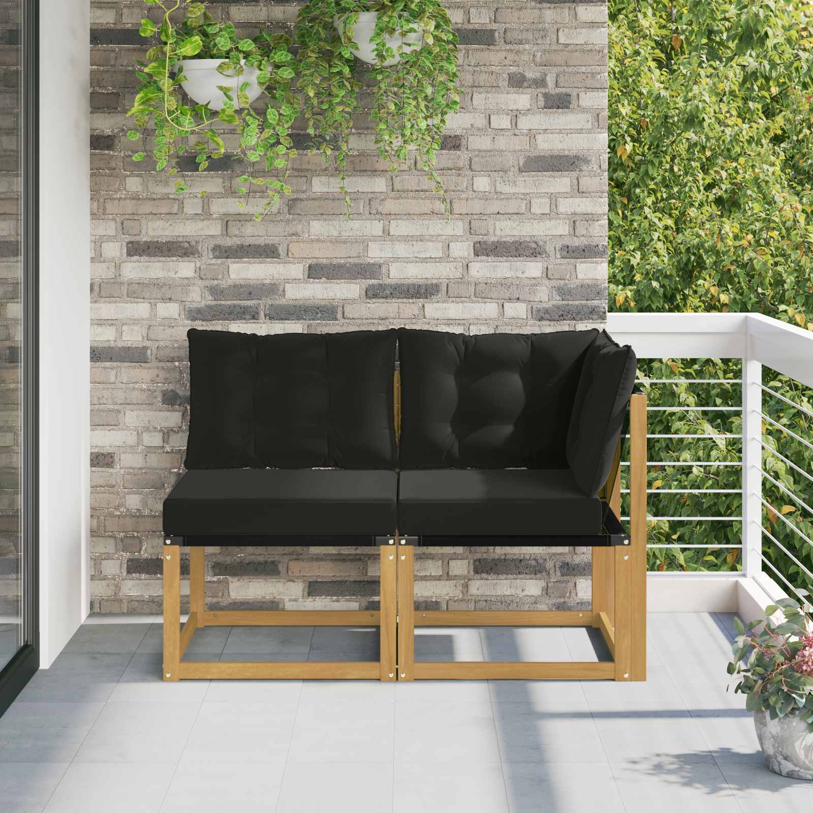 2 St Outdoor MiddeN- En Hoeksalon Wit