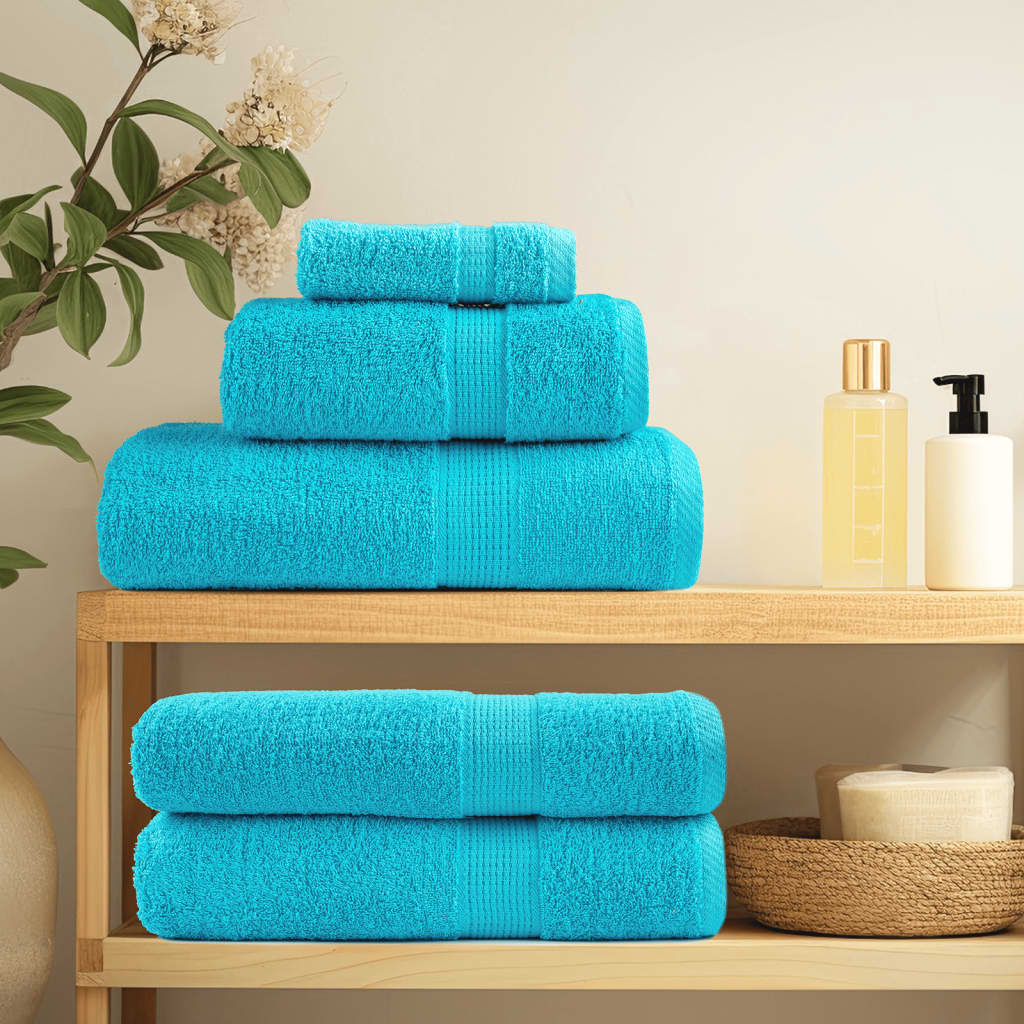 12-Delige Handdoekenset Solund 600 G/m² Turquoise - Image 3