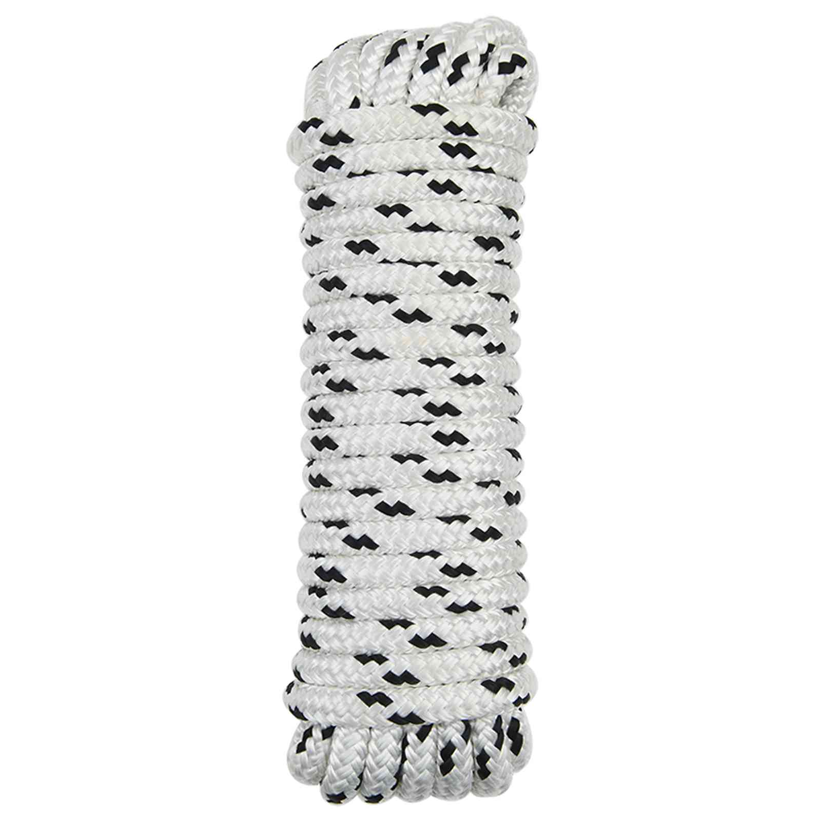 Boottouw 10 Mm 12 M Wit En Zwart Polyester